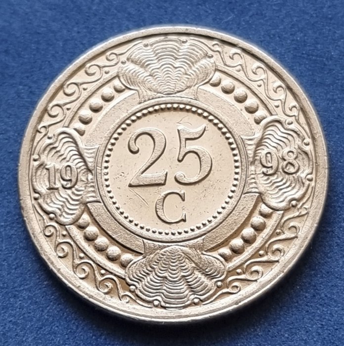  12535(16) 25 Cent (Niederländische Antillen) 1998 in ss-vz ....................... von Berlin_coins   