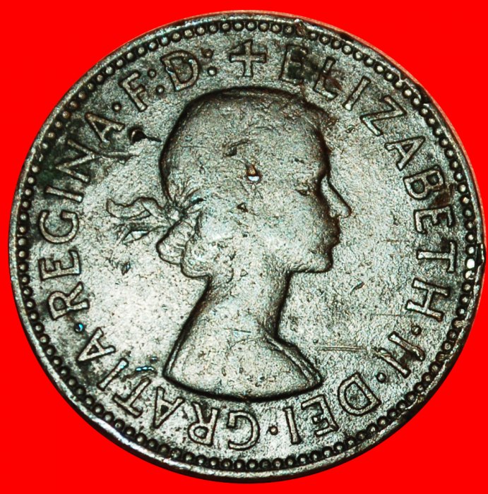  Ⰶ 2 VERKAUFT SCHIFF 1954-1970:GROSSBRITANNIEN★1/2 PENNY 1958★ELISABETH II. 1953-2022★OHNE VORBEHALT!   