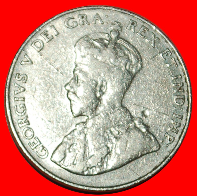  Ⰶ NOT SILVER (1922-1936) : CANADA ★ 5 CENTS 1936! GEORGE V (1911-1936) ★LOW START ★ NO RESERVE!   