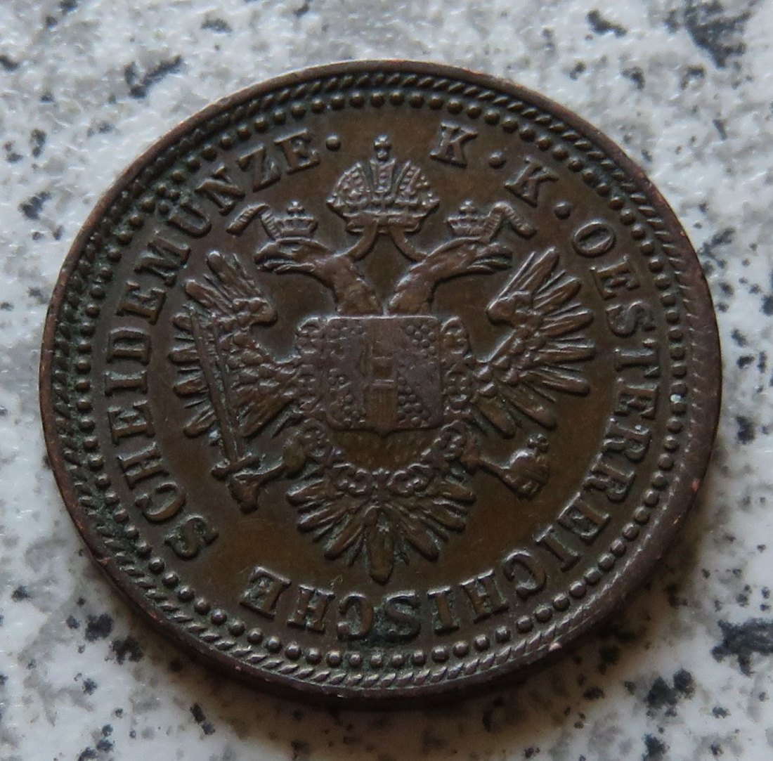  Österreich K & K 1 Kreuzer 1851 A   