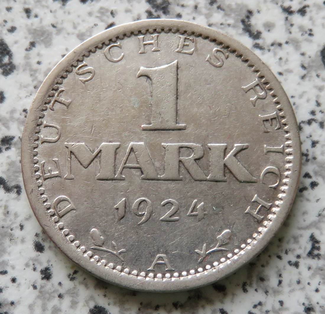  Weimarer Republik 1 Mark 1924 A   