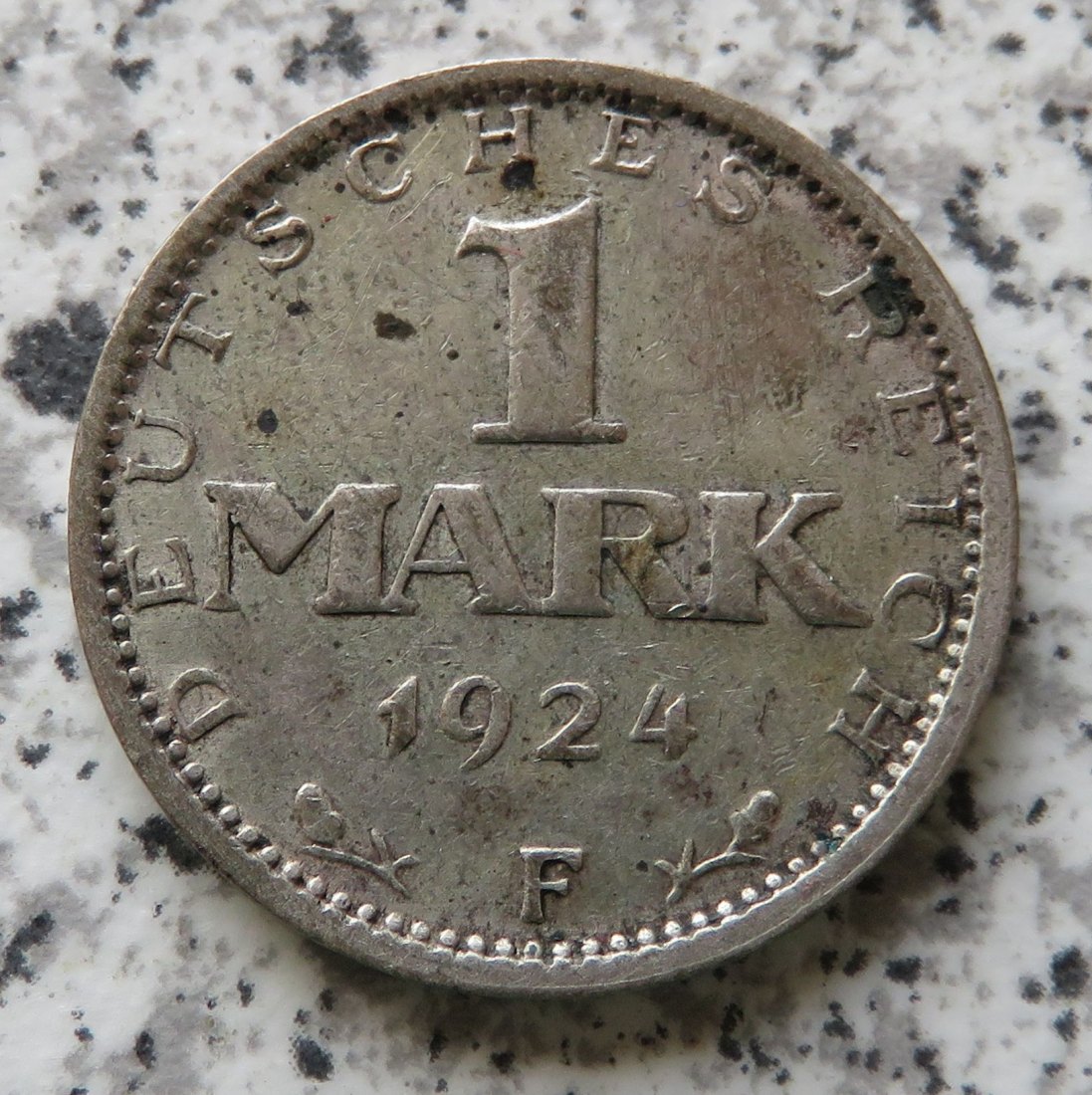  Weimarer Republik 1 Mark 1924 F   