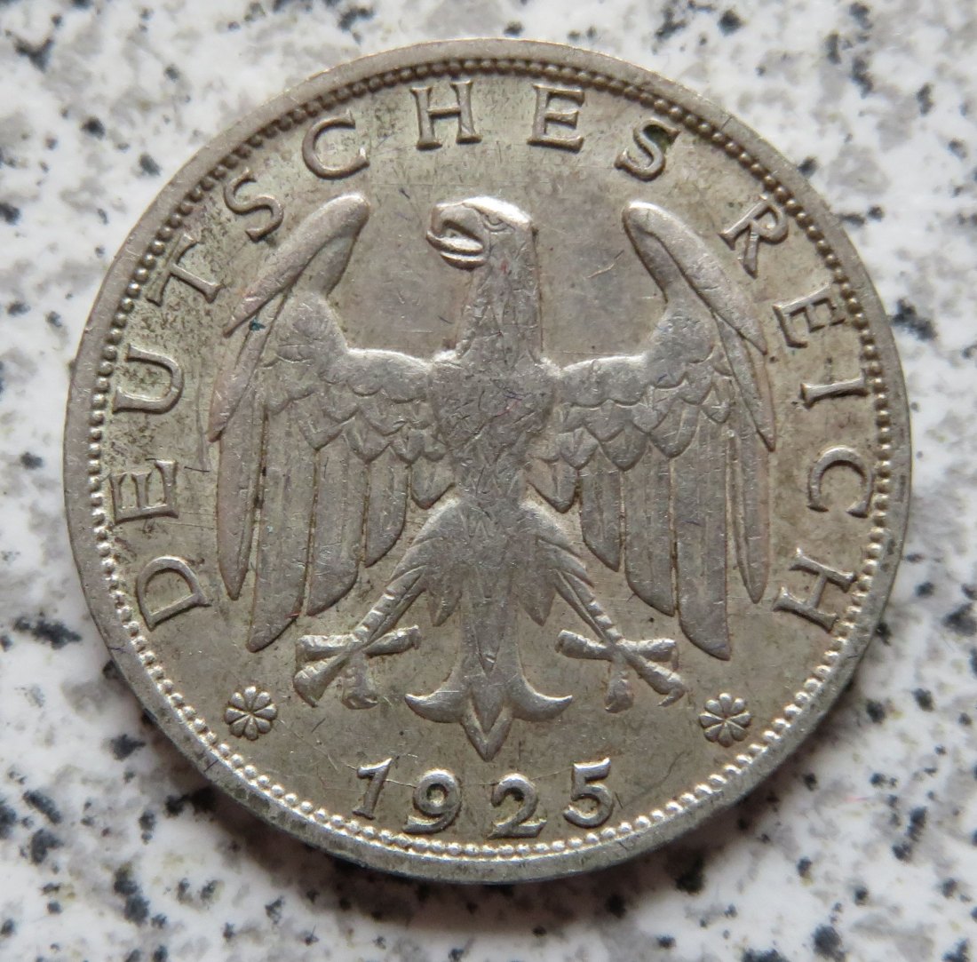  Weimarer Republik 1 Mark 1925 A   