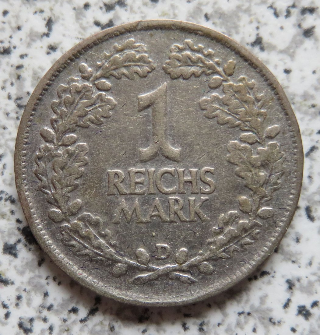  Weimarer Republik 1 Mark 1925 D   