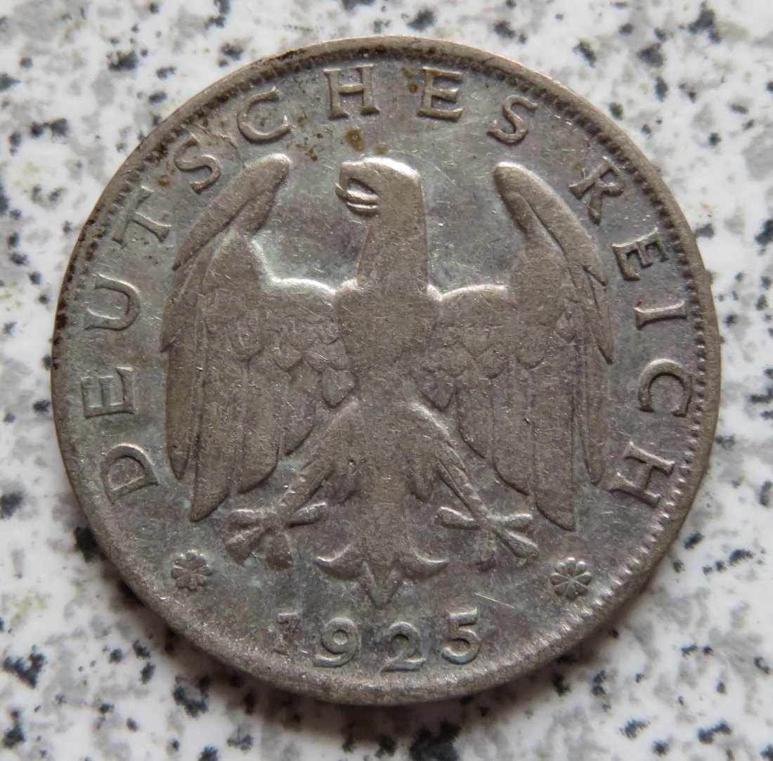  Weimarer Republik 1 Mark 1925 D   