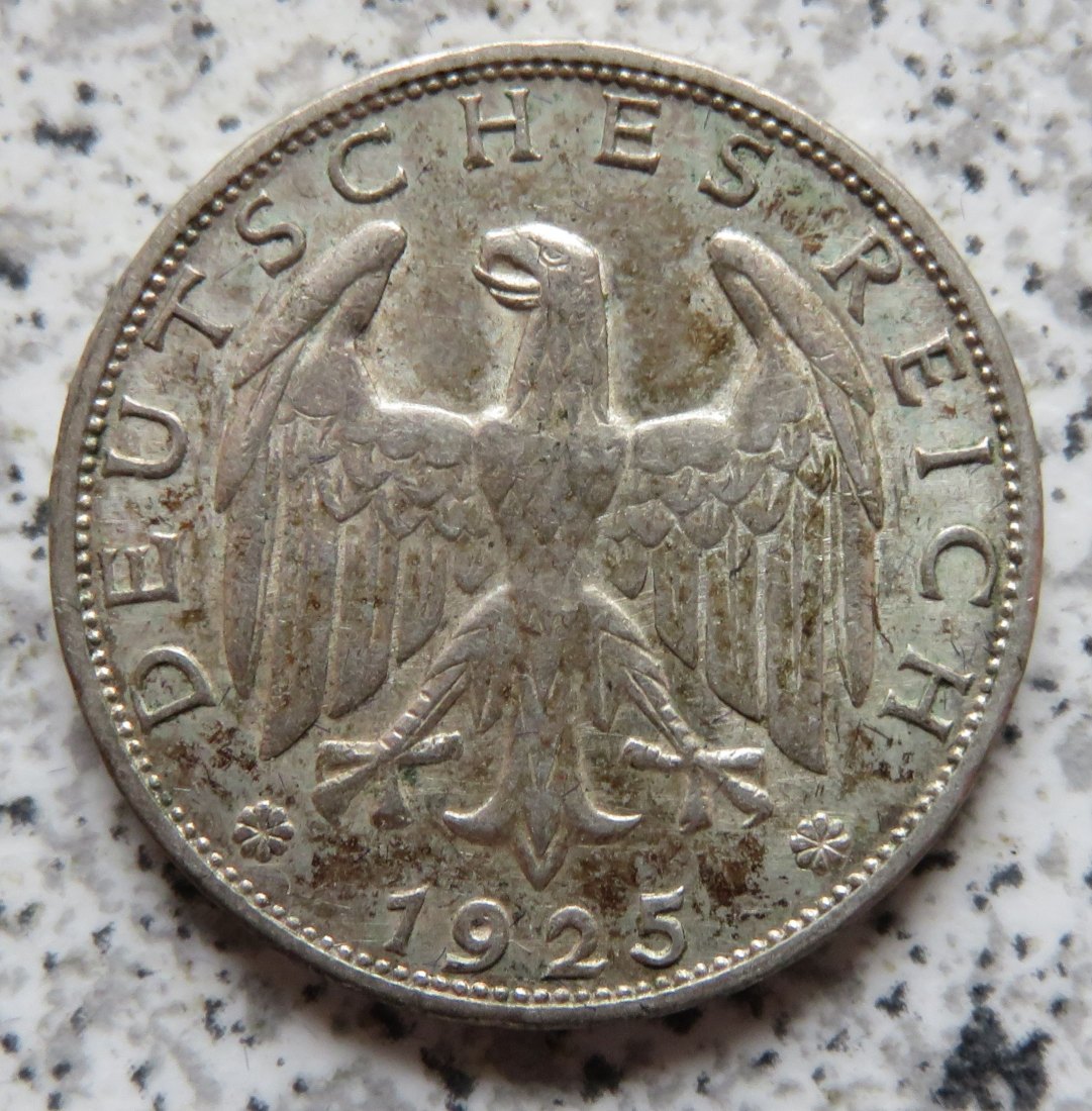  Weimarer Republik 1 Mark 1925 G   