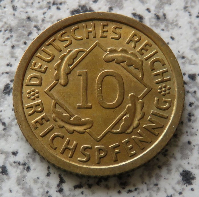  Weimarer Republik 10 Reichspfennig 1936 A   