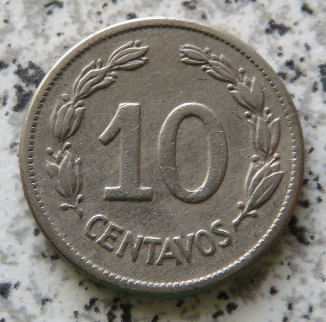  Ecuador 10 Centavos 1946   