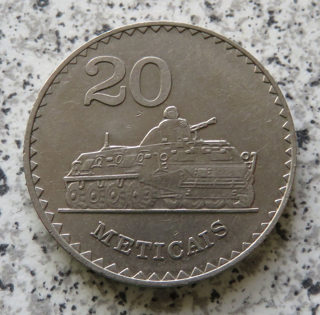  Mocambique 20 Meticais 1980   