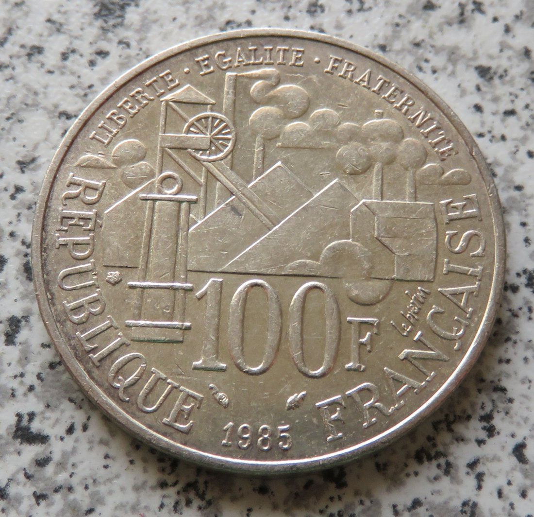  Frankreich 100 Francs 1985 Emile Zola   