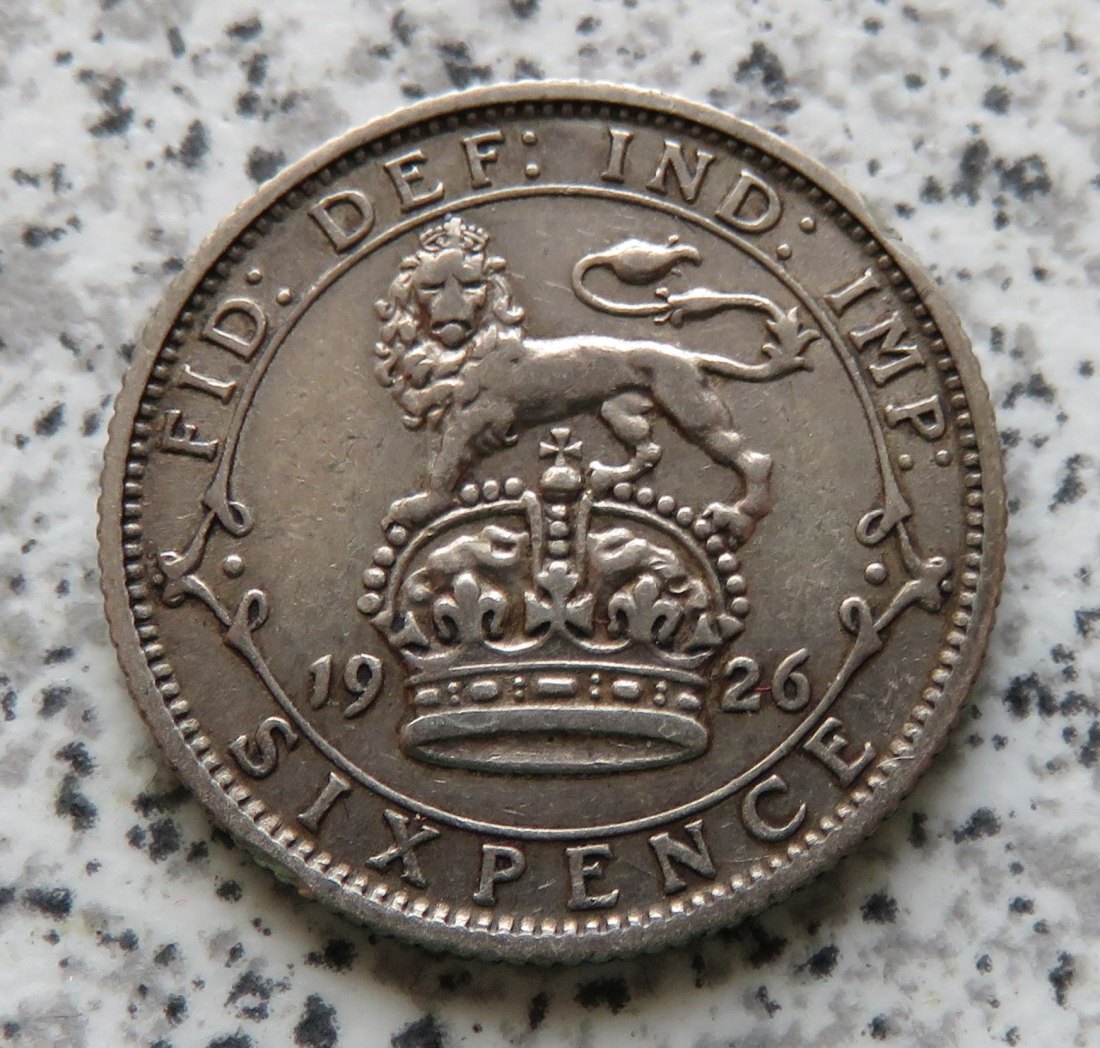  Großbritannien 6 Pence 1926   