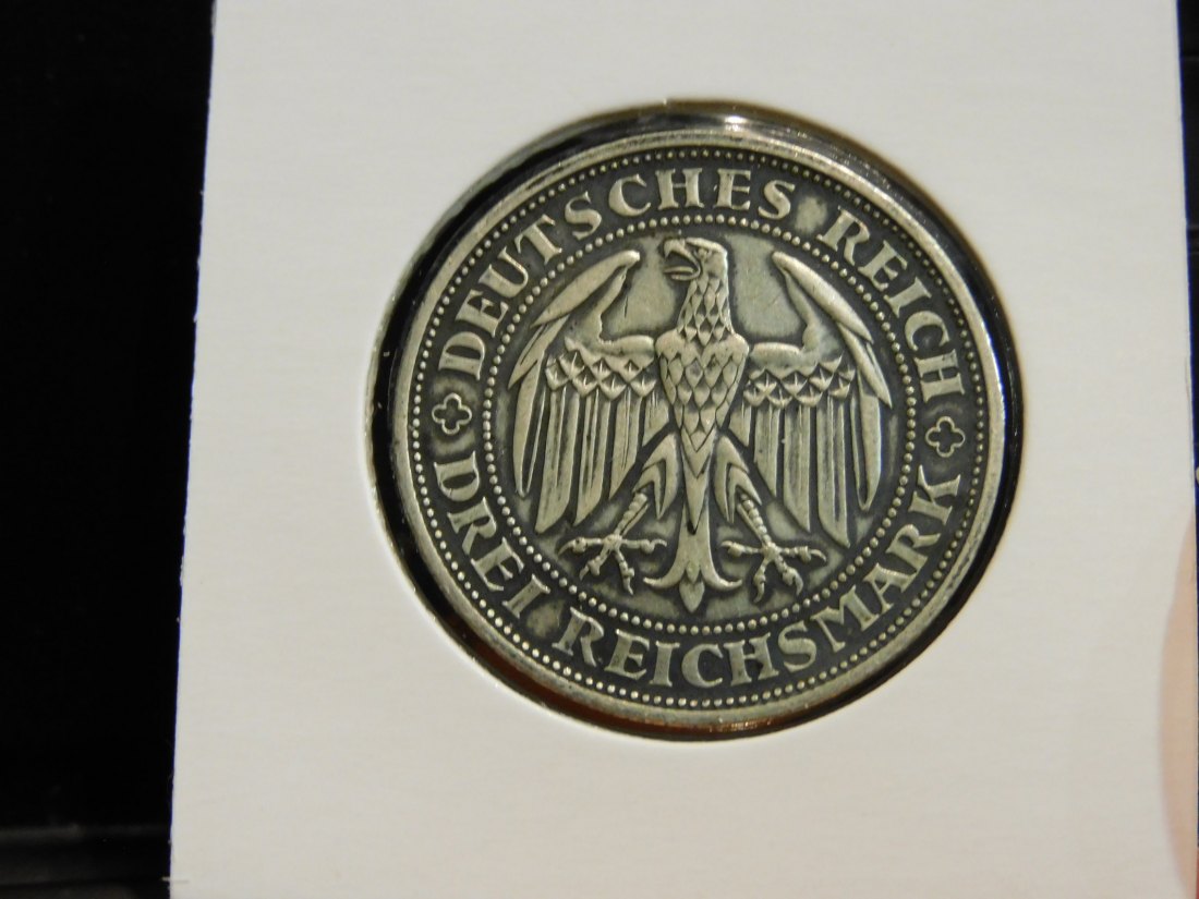  GERMANY 3 MARK 1929 WEIMAR.GRADE-PLEASE SEE PHOTOS.   