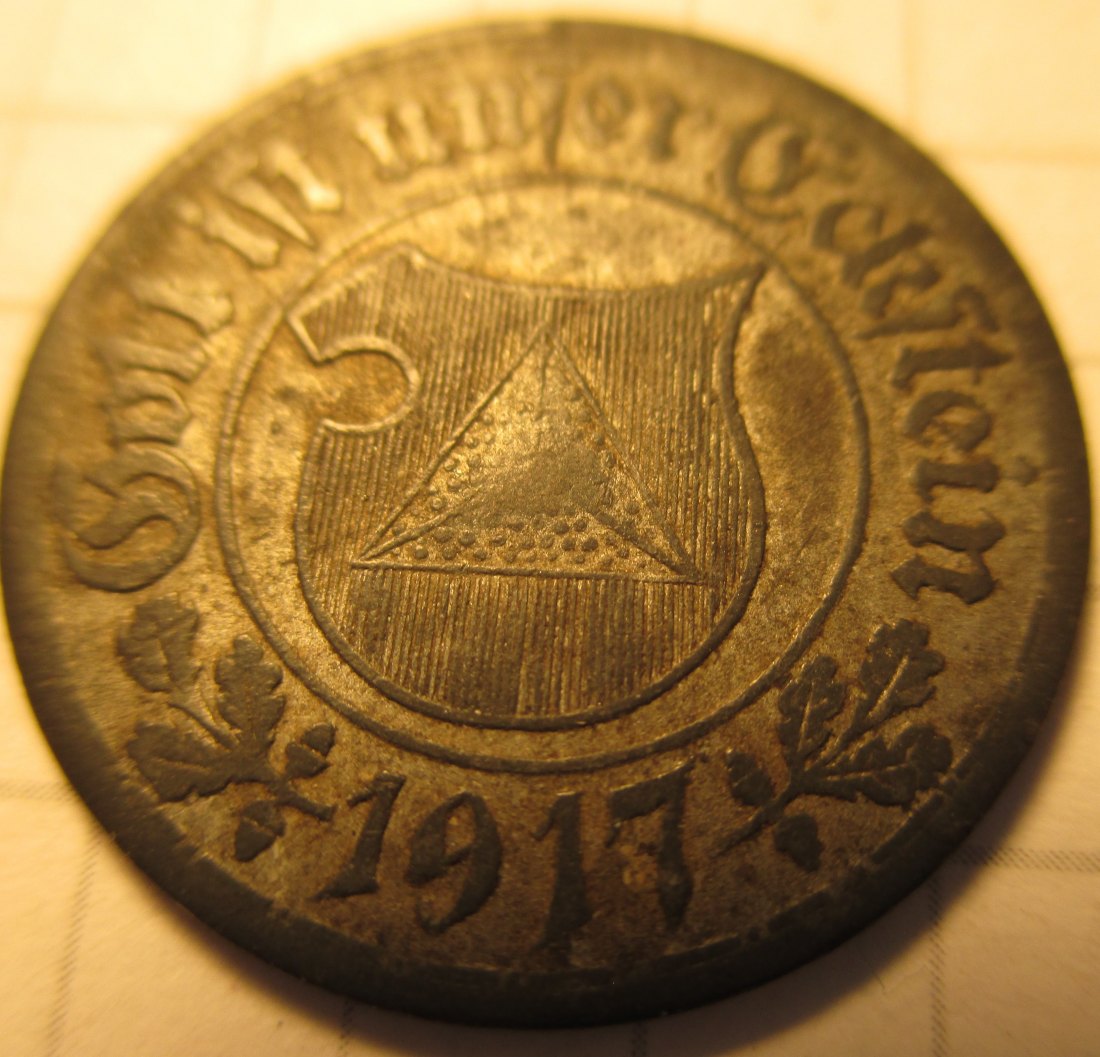  Notgeldmarke Stadt Frankenthal - 1917 - 10 Pfennig -  aus dem Umlauf   