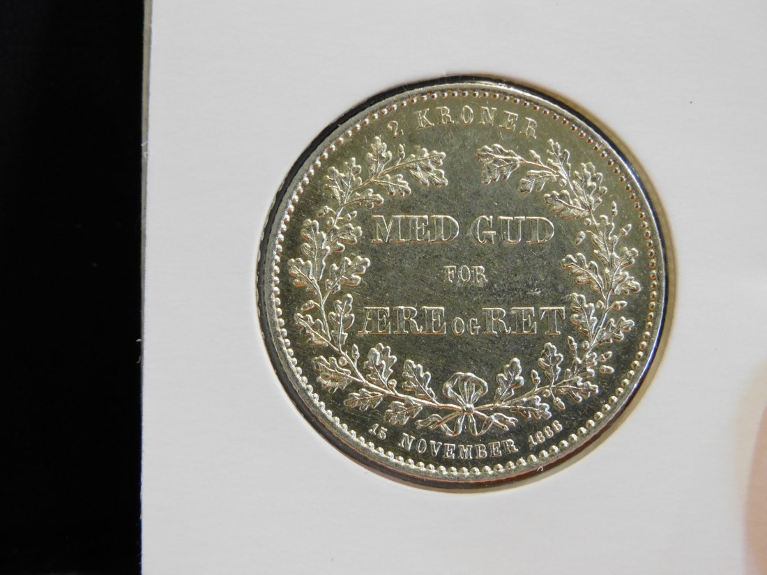  DENMARK 2 KRONER 1888.GRADE-PLEASE SEE PHOTOS.   