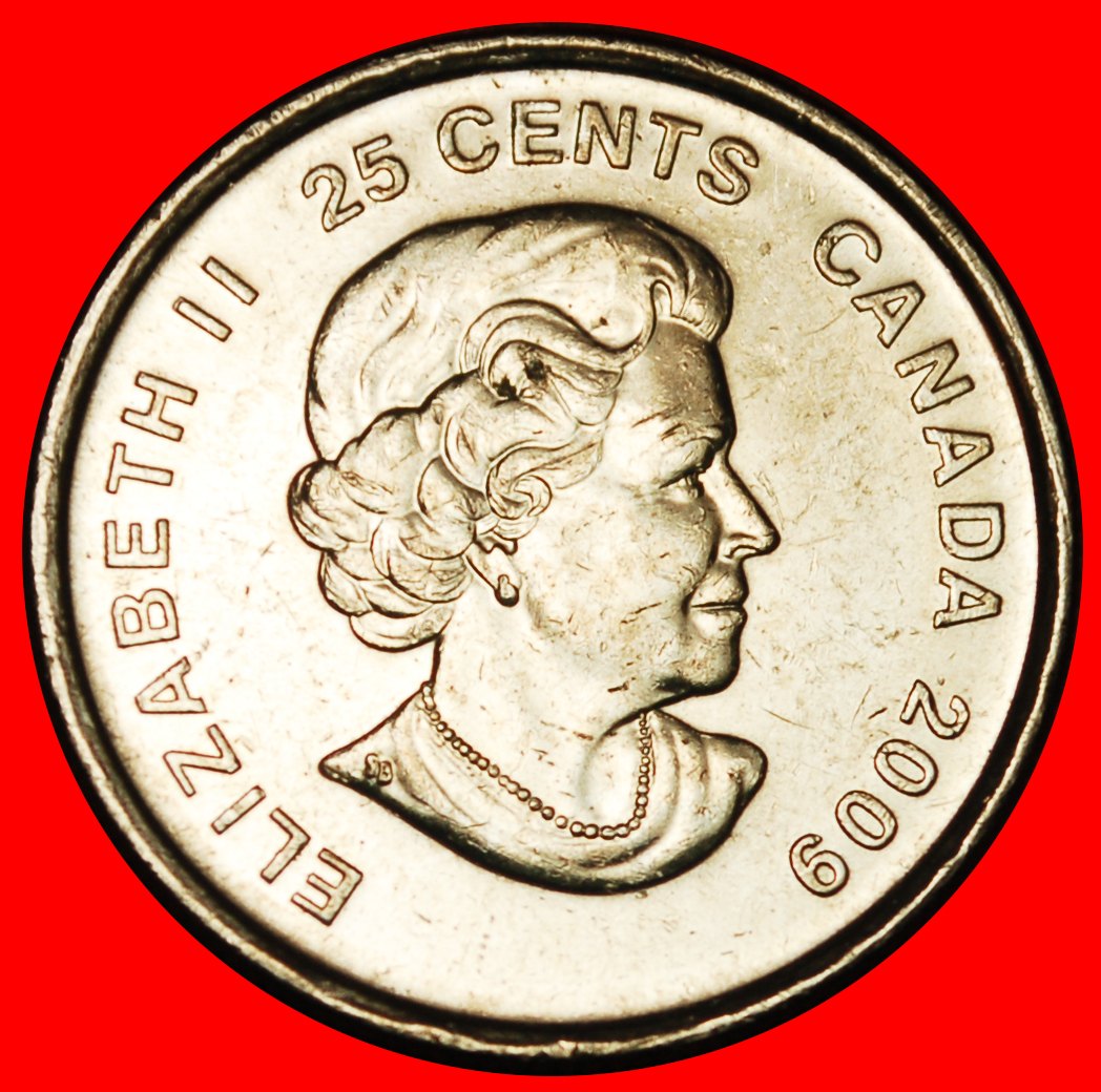  Ⰶ EISHOCKEY 2002: KANADA ★ 25 CENT 2009 uSTG STEMPELGLANZ! ELISABETH II. (1953-2022) OHNE VORBEHALT!   