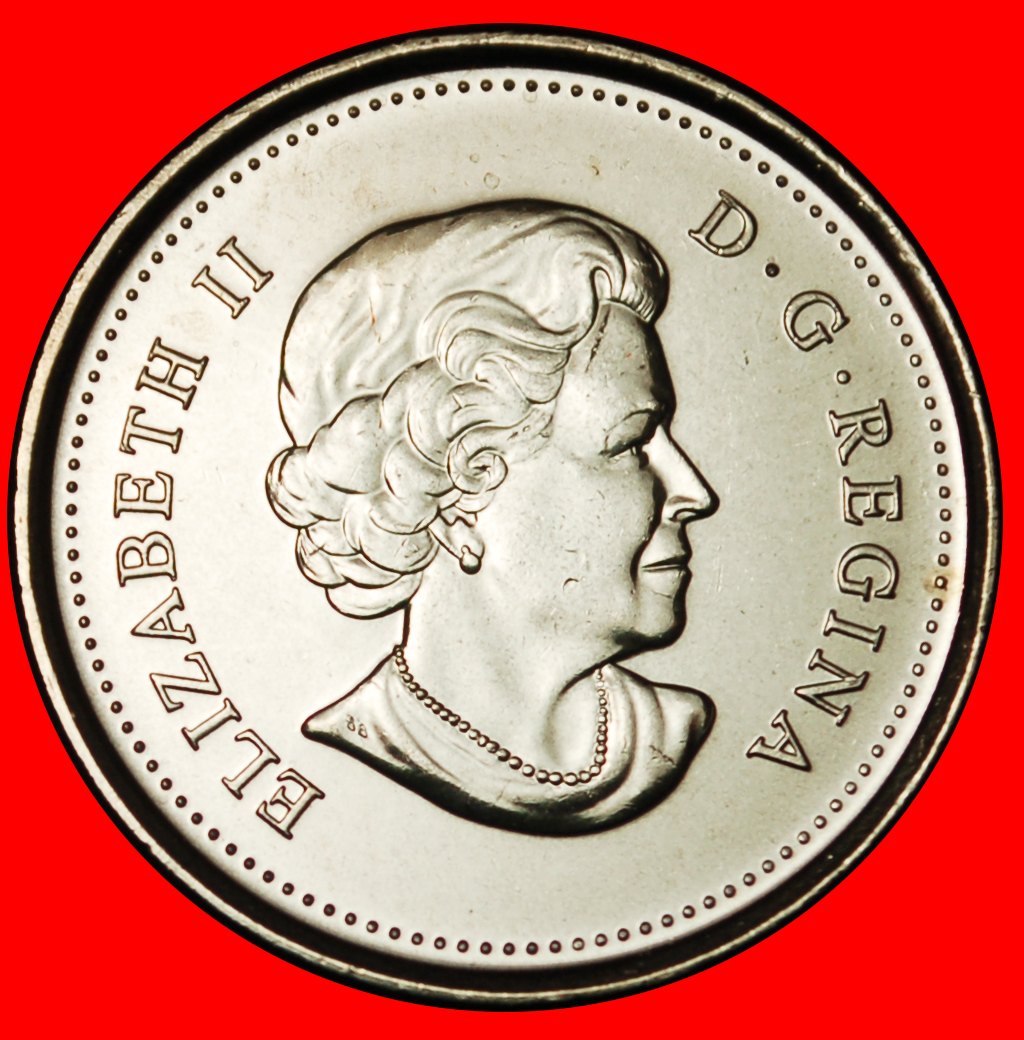  Ⰶ BISON GREEN SUN: CANADA★25 CENTS 2011 UNC LUSTRE! ELIZABETH II 1953-2022 LOW START ★ NO RESERVE!   