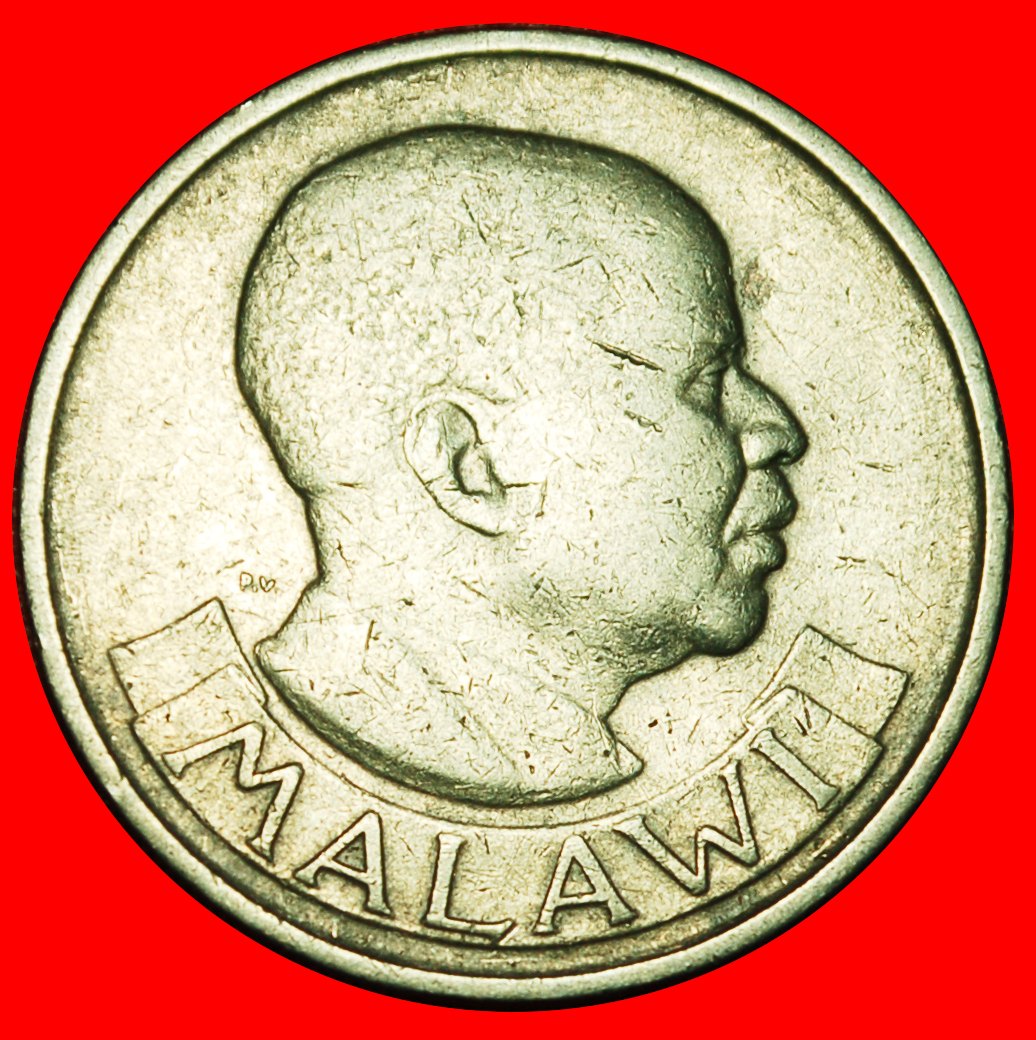  Ⰶ GROSSBRITANNIEN (1964-1968): MALAWI★ 1 SHILLING 1964 BANDA (1963-1994) MAIS!★OHNE VORBEHALT!   