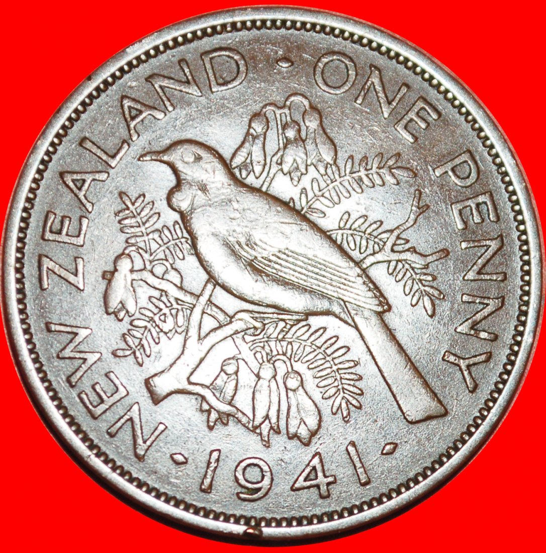  Ⰶ GROSSBRITANNIEN (1940-1947): NEUSEELAND ★ PENNY 1941! KRIEGSZEIT (1939-1945)! GEOR★OHNE VORBEHALT!   