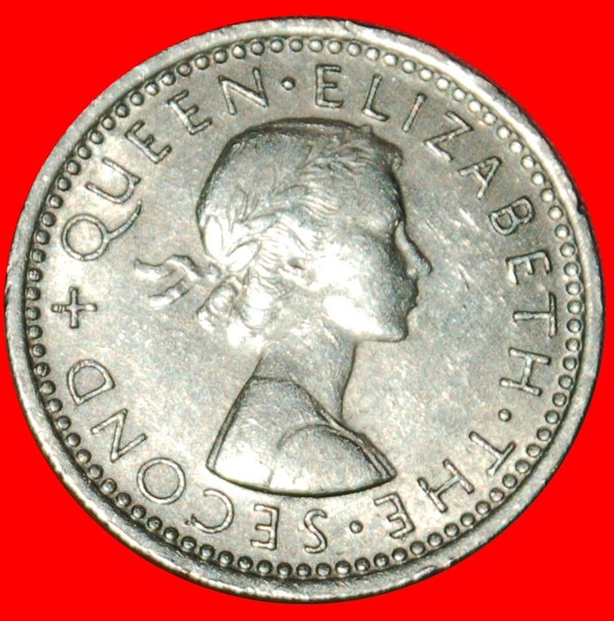  Ⰶ GREAT BRITAIN (1956-1965): NEW ZEALAND ★ 3 PENCE 1960 DRESSED ELIZABETH II★LOW START ★ NO RESERVE!   