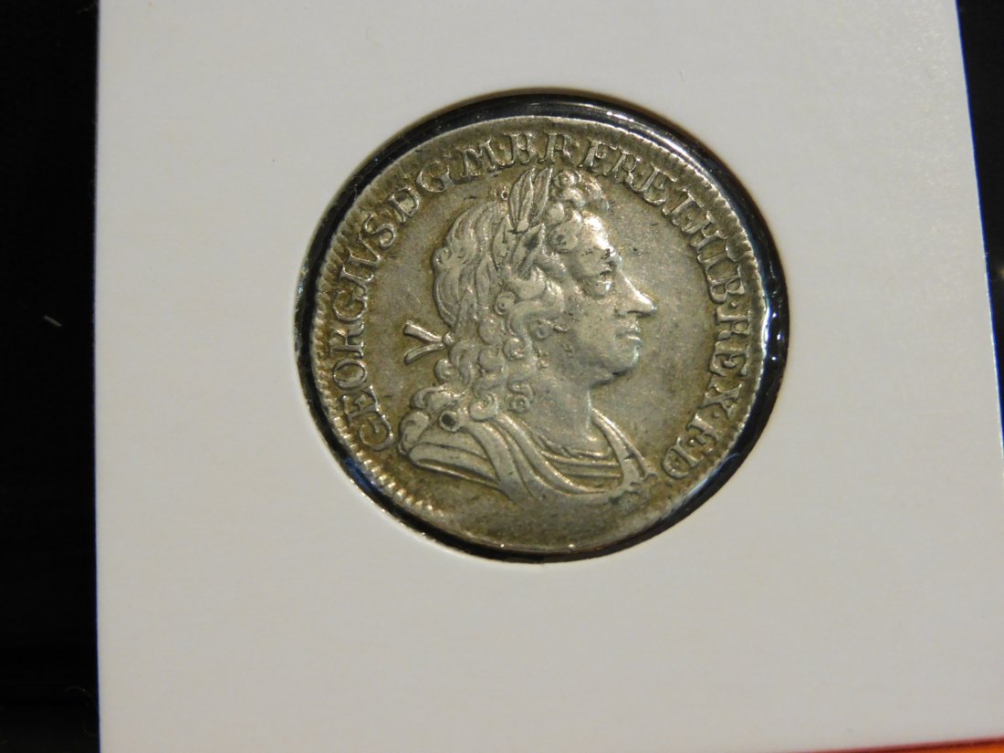  GREAT BRITAIN 1 SHILLING 1720.GRADE-PLEASE SEE PHOTOS AND READ BELOW.   