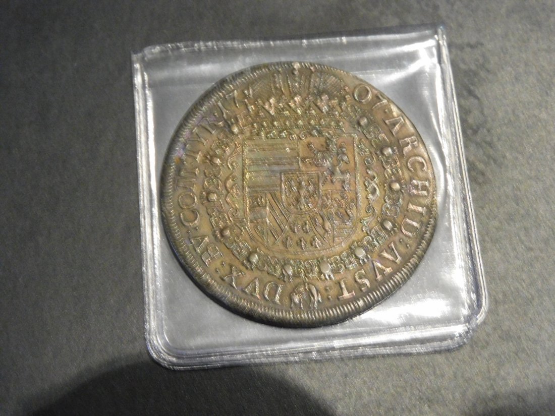  AUSTRIA 1 THALER 1707.GRADE-PLEASE SEE PHOTOS AND READ BELOW.   