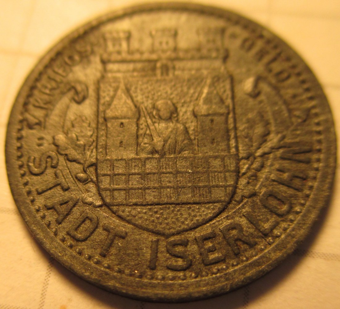  Kriegsgeld Stadt Iserlohn - 1917 - 5 Pfennig -  aus dem Umlauf   