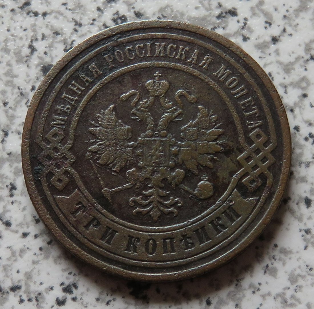  Russland 3 Kopeken 1904   