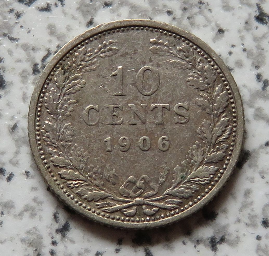  Niederlande 10 Cents 1906   