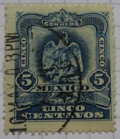  1899, Mexiko, Briefmarke: Emblem (Mi MX 221)   