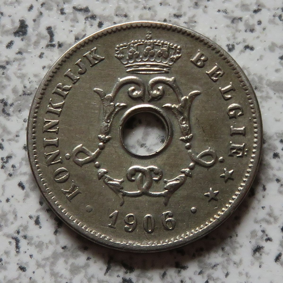  Belgien 10 Centimes 1906, flämisch   