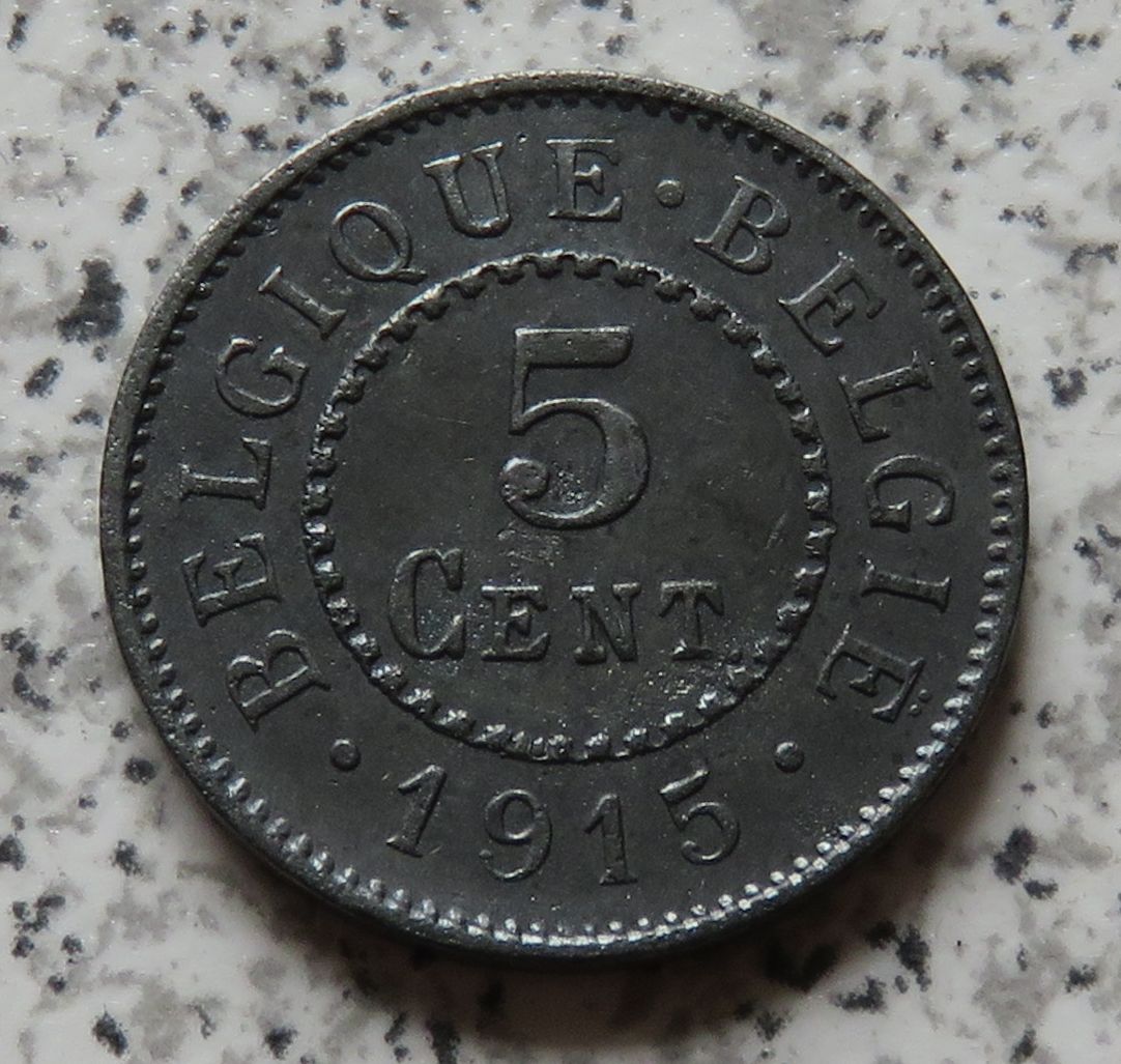  Belgien 5 Centimes 1915   