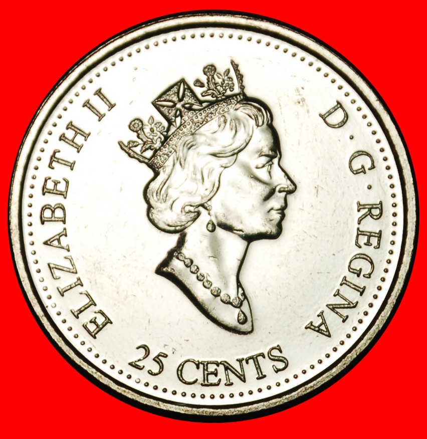  Ⰶ ERROR NOT MULE PLANE: CANADA ★ 25 CENTS 1999 UNC! ELIZABETH II (1953-2022)★LOW START ★ NO RESERVE!   