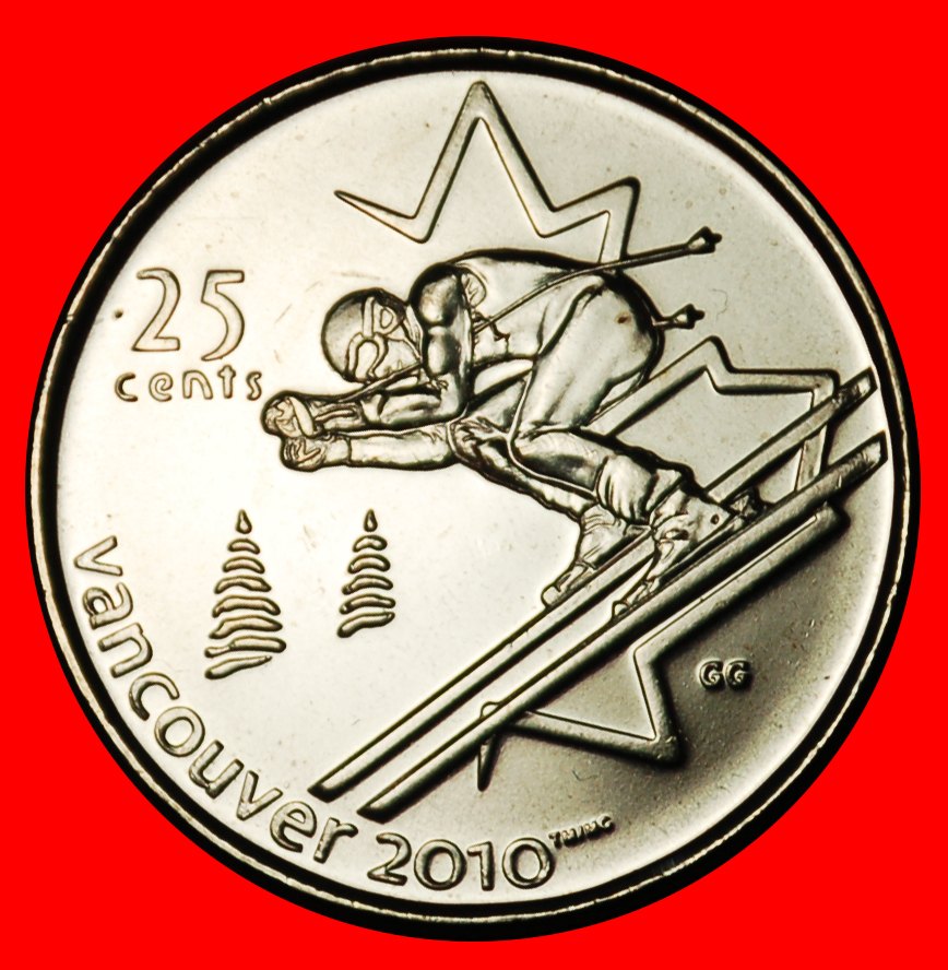  Ⰶ NOT MULE 2008 SKIING 2010: CANADA ★ 25 CENTS 2007 ELIZABETH II (1953-2022)★LOW START ★ NO RESERVE!   