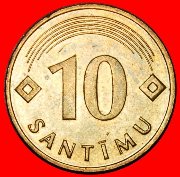  Ⰶ GERMANY (1992-2008): latvia (ex. the USSR, russia) ★ 10 SANTIMS 1992 ERROR★LOW START ★ NO RESERVE!   