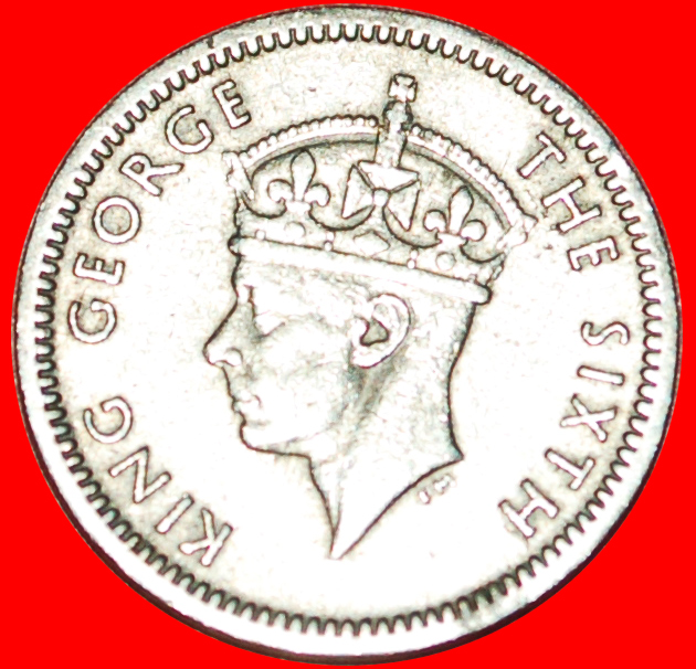  Ⰶ GROSSBRITANNIEN (1948-1952): SÜDRHODESIEN ★ 3 PENCE 1948! GEORG VI. (1937-1952) ★OHNE VORBEHALT!   