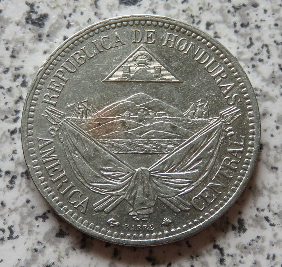  Honduras 1/2 Real 1869   