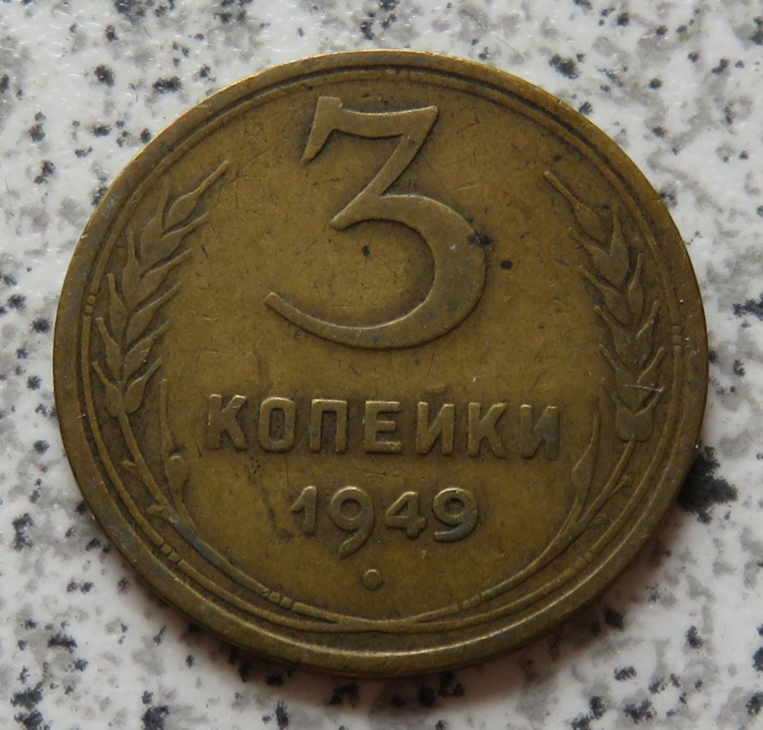  Sowjetunion 3 Kopeken 1949   