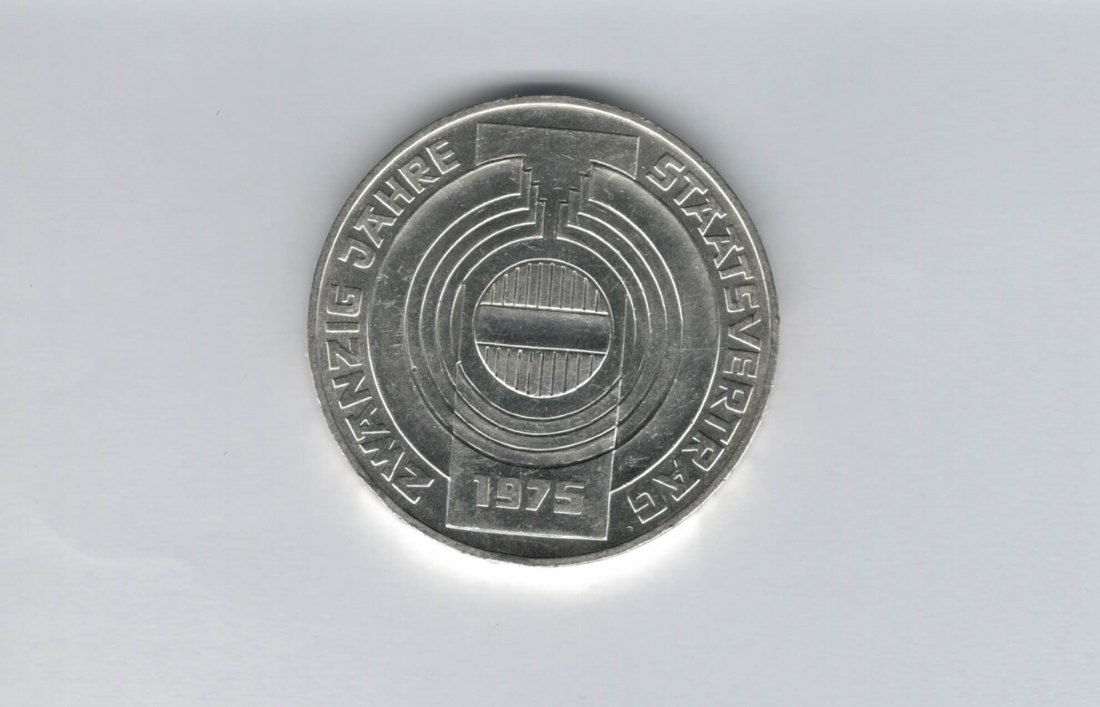  100 Schilling 1975 20 Jahre Staatsvertrag silber Österreich 2. Republik (01914/3)   