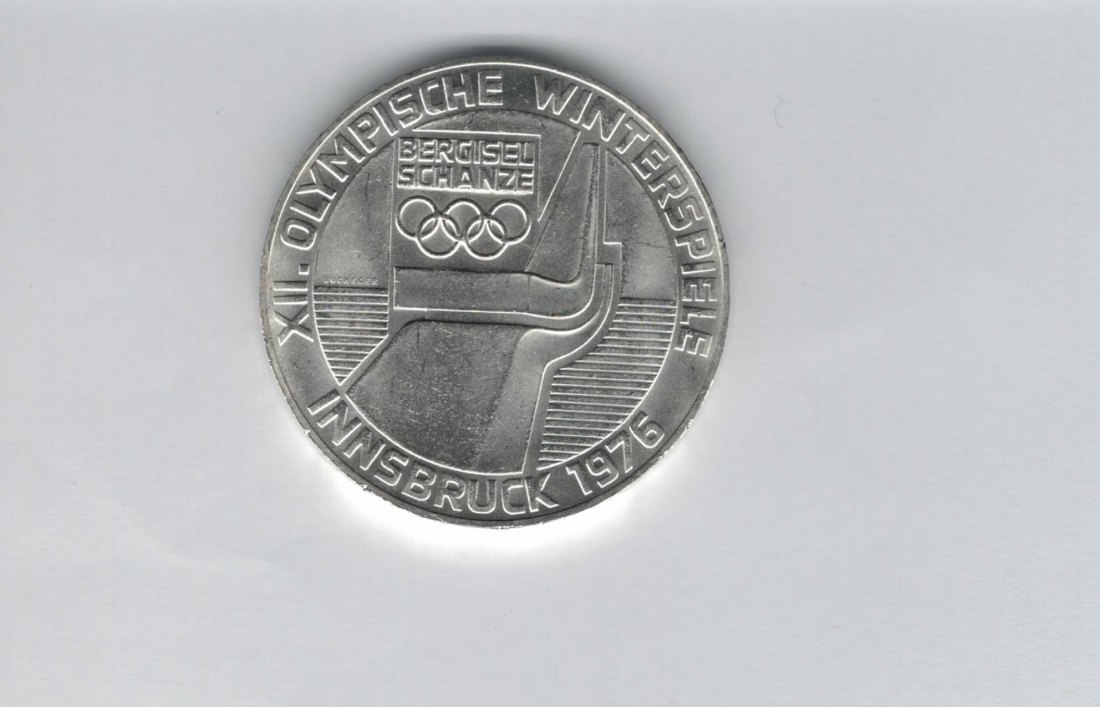  100 Schilling 1976 Berg Isel Schanze Innsbruck Wien Olypm. Winterspiele Ag Österreich2.Rep (01914/9)   