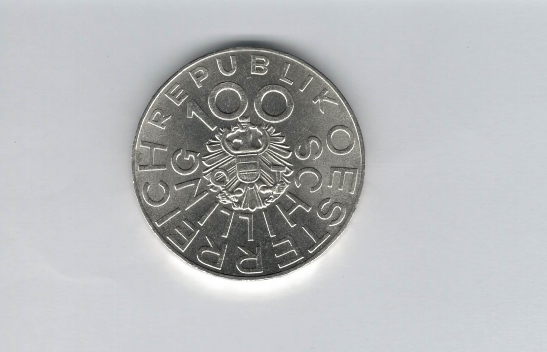  100 Schilling 1976 Johann Nestroy Österreich 2. Republik 15,36g fein Ag (01914/13)   