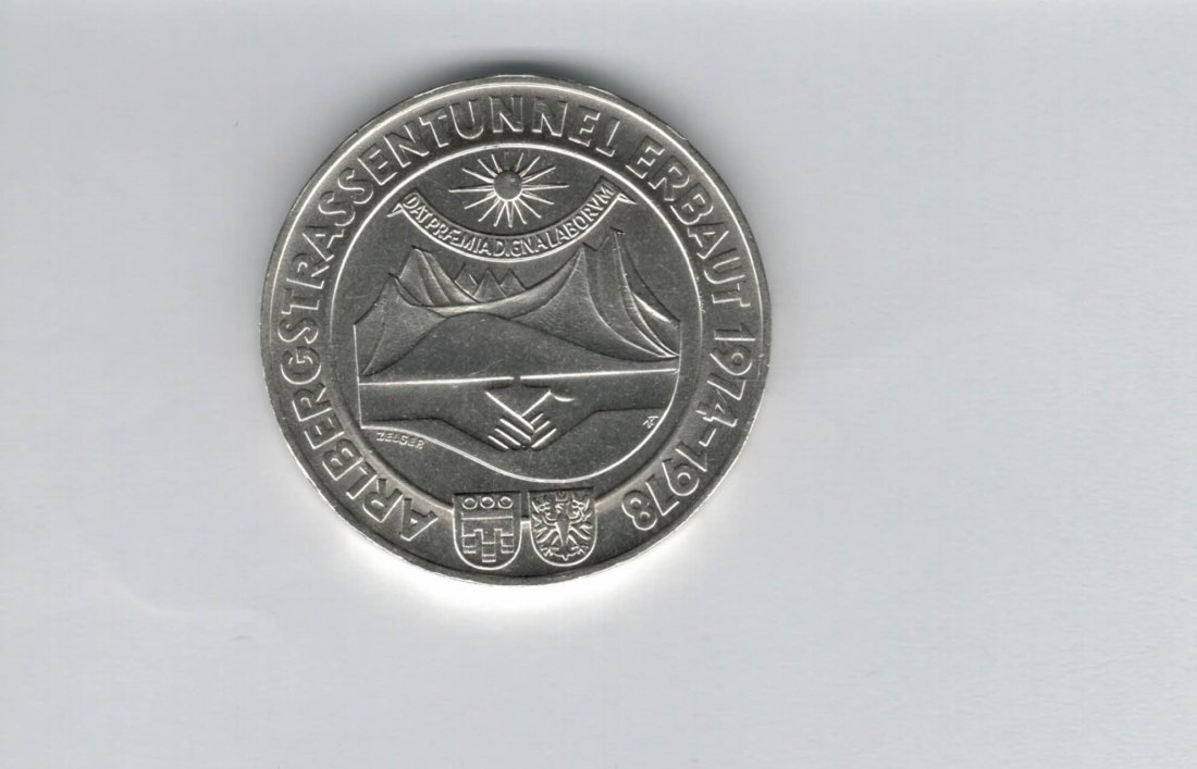  100 Schilling 1978 Arlberg Strassentunnel silber Österreich 2.Rep (01914/20)   