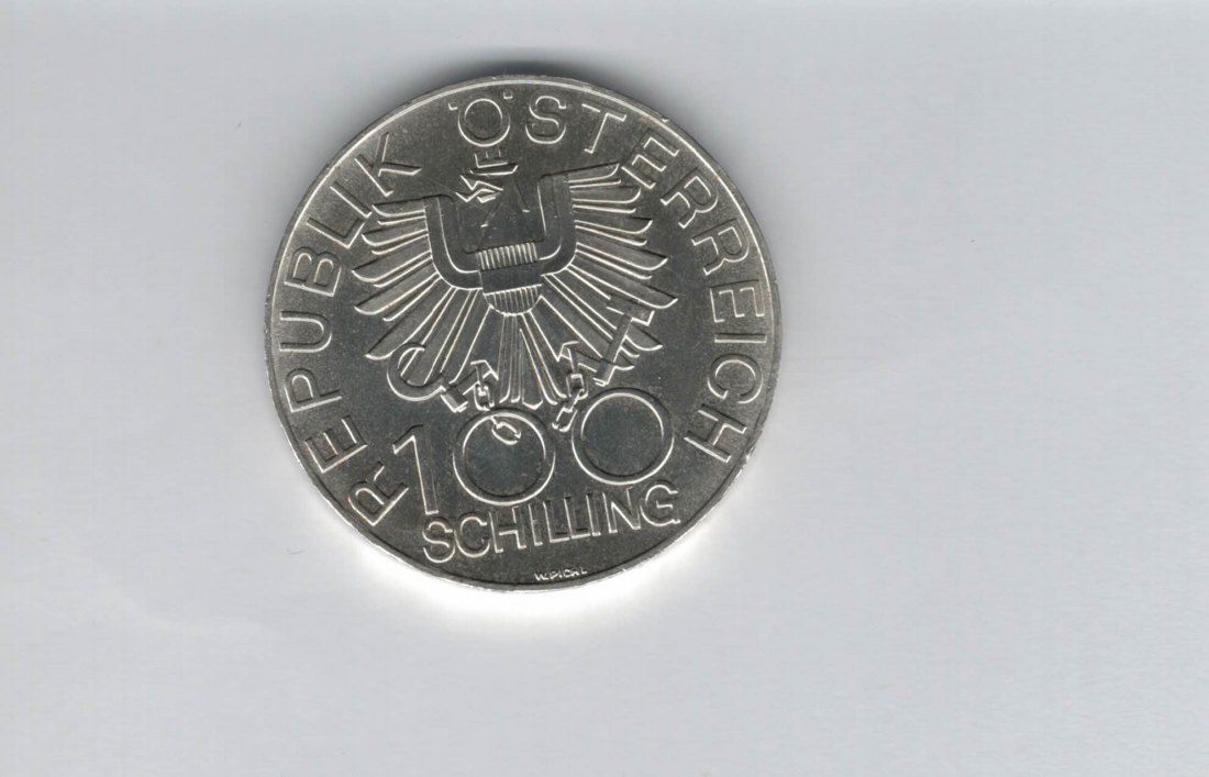  100 Schilling 1979 Wiener Neustadt 700 Jahre Dom silber Österreich 2.Rep (01914/21)   