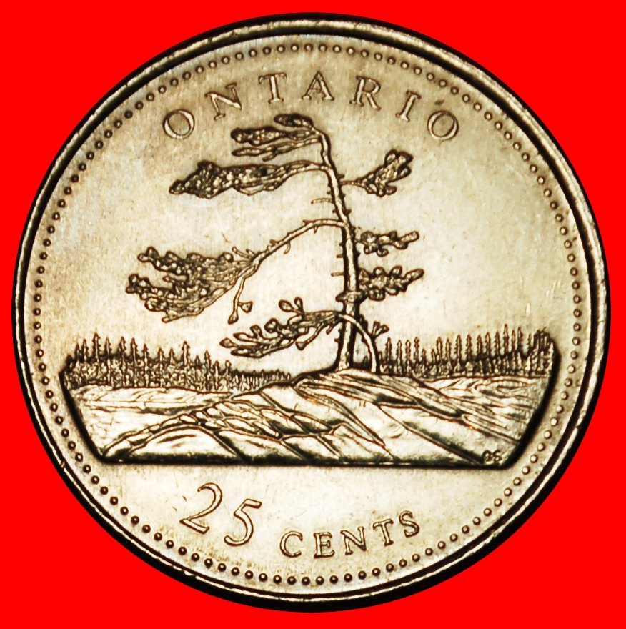  Ⰶ BENT PINES: CANADA ★ 25 CENTS 1867-1992 UNC! ELIZABETH II (1953-2022) LOW START ★ NO RESERVE!   