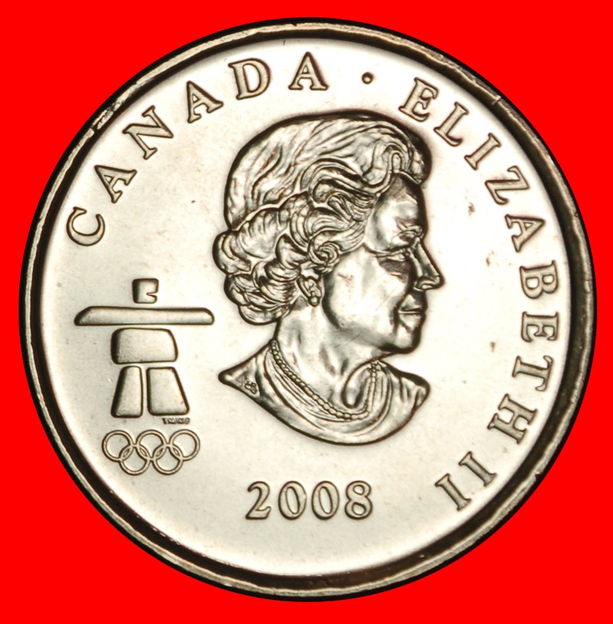  Ⰶ SLEIGHS 2010:CANADA★25 CENTS 2008 UNC MINT LUSTRE★ELIZABETH II (1953-2022) LOW START ★ NO RESERVE!   