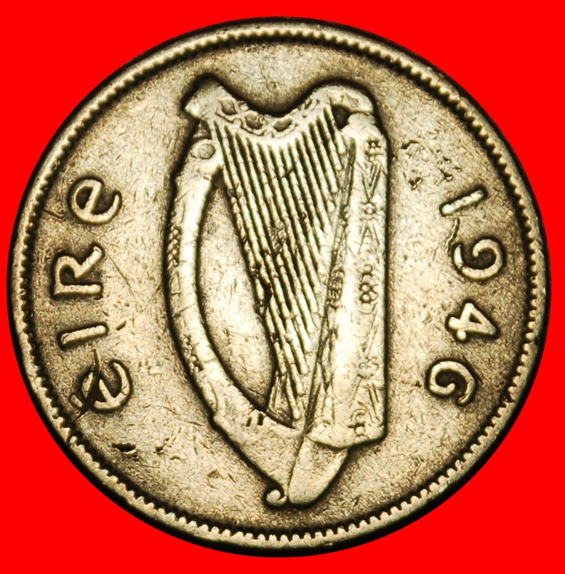  Ⰶ GREAT BRITAIN (1942-1969): IRELAND ★ 6 PENCE 1946 IRISH WOLFHOUND!★LOW START ★ NO RESERVE!   