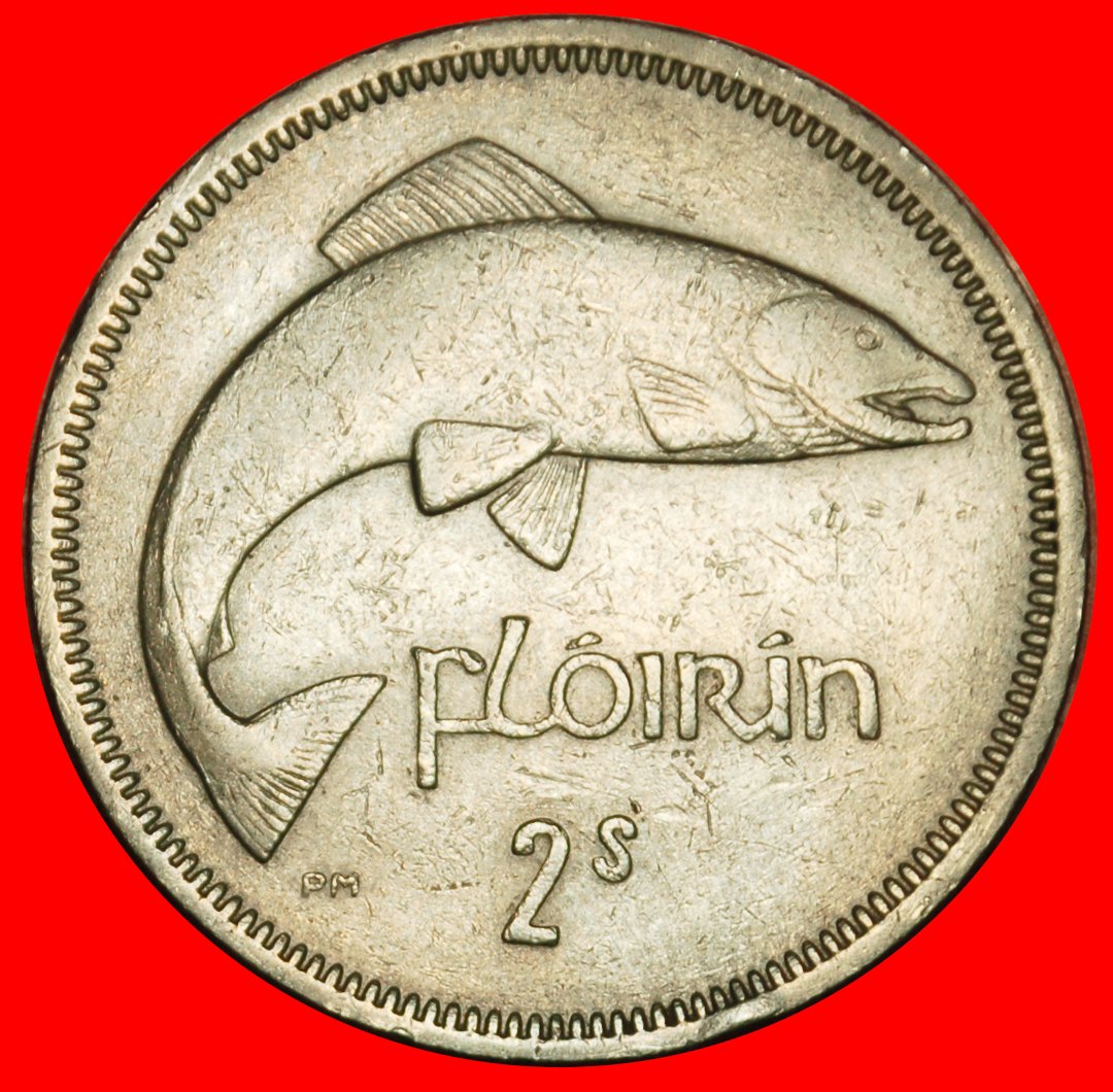  Ⰶ GREAT BRITAIN (1939-1968): IRELAND ★ 2 SHILLINGS-FLORIN 1962 SALMON!★LOW START ★ NO RESERVE!   