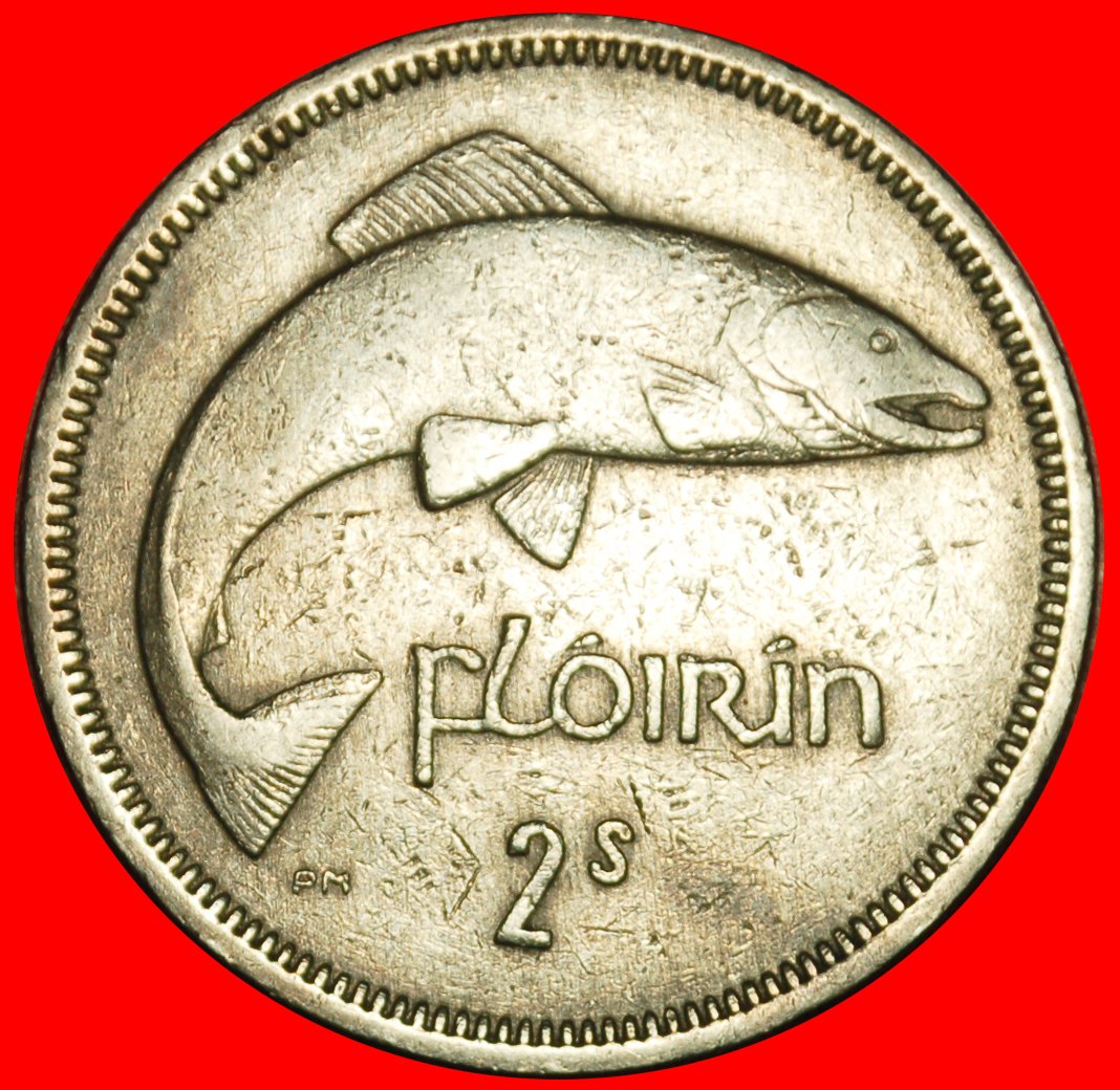  Ⰶ GREAT BRITAIN (1939-1968): IRELAND ★ 2 SHILLINGS-FLORIN 1966  SALMON!★LOW START ★ NO RESERVE!   