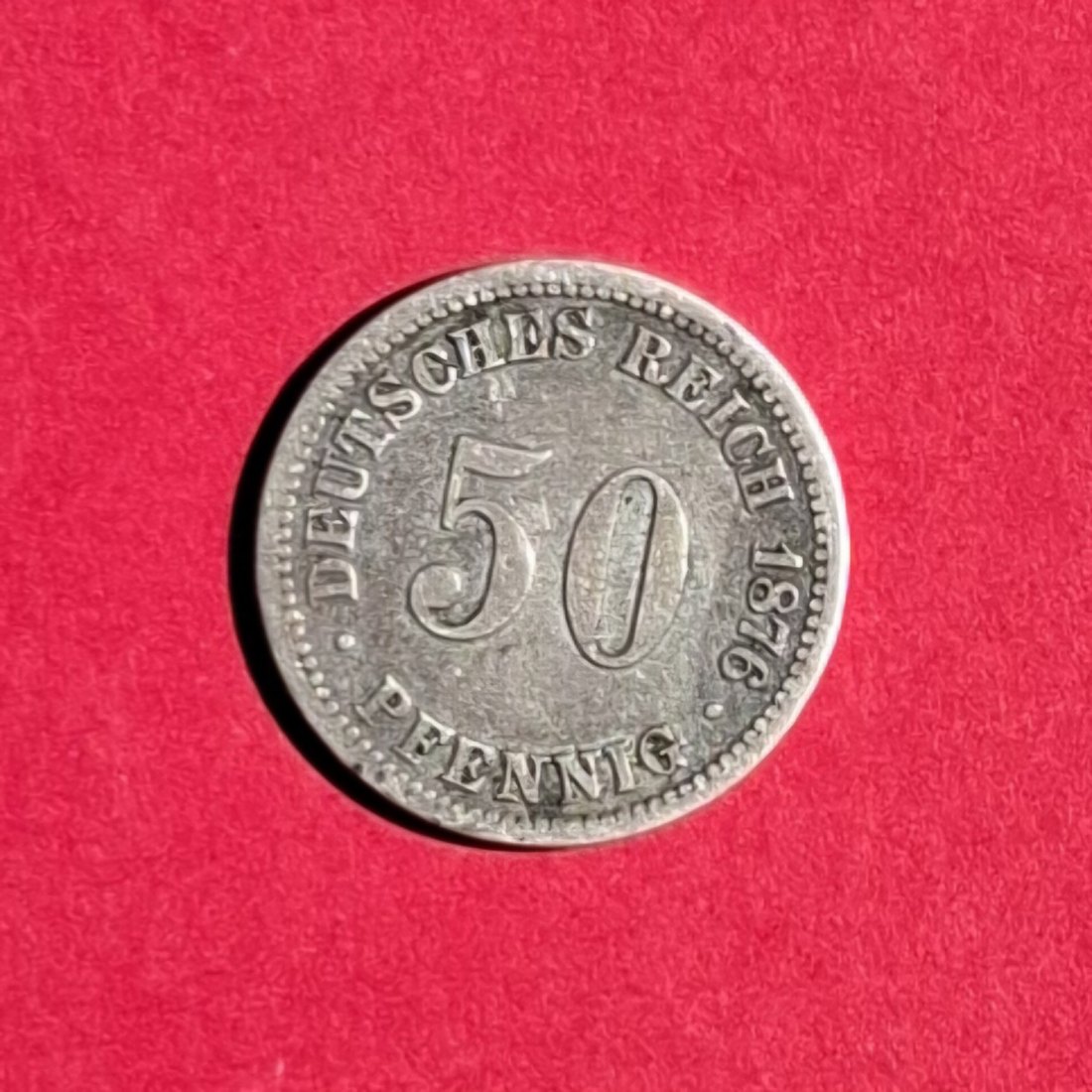  DEUTSCHES REICH 50 Pfennig 1876 B **SS**   