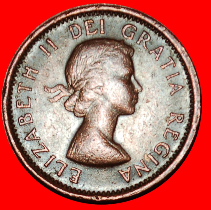  Ⰶ NOT NUDE (1953-1964): CANADA ★ 1 CENT 1959! ELIZABETH II (1953-2022) LOW START ★ NO RESERVE!   