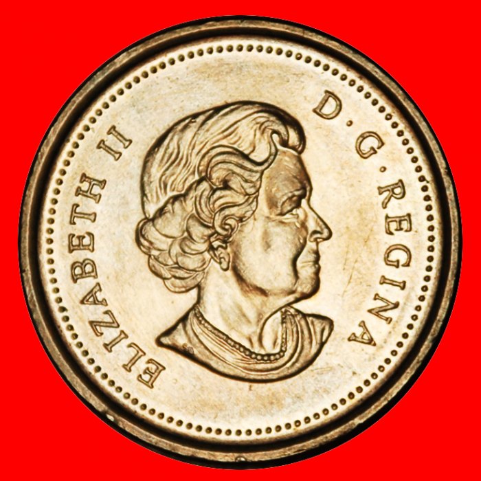  Ⰶ WITHOUT CROWN (2003-2006):CANADA★1 CENT 2004 UNC! ELIZABETH II (1953-2022) LOW START ★ NO RESERVE!   